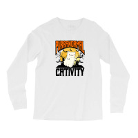 Floating Ghost Feline Halloween Ghost Long Sleeve Shirts | Artistshot