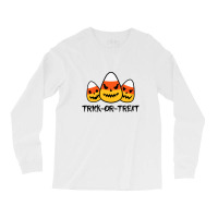 Funny Candy Corn Trick Or Treat Long Sleeve Shirts | Artistshot