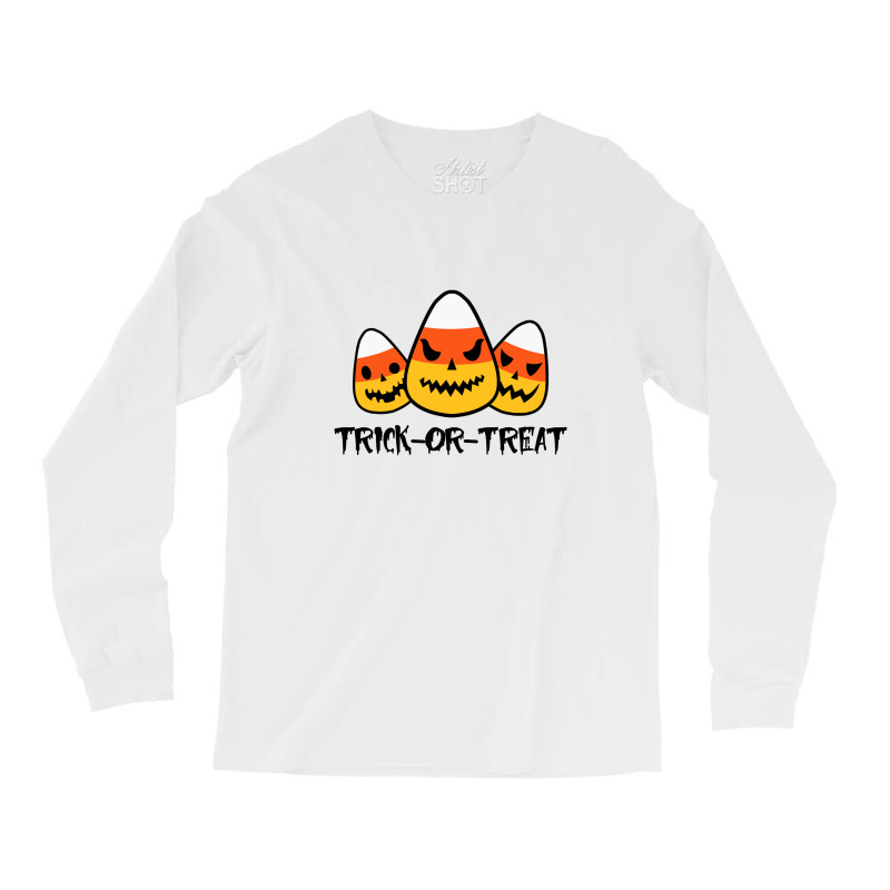 Funny Candy Corn Trick Or Treat Long Sleeve Shirts | Artistshot