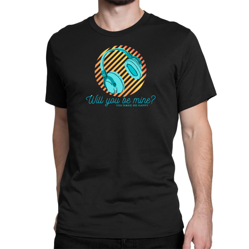 Music Happy Classic T-shirt by wavi | Artistshot