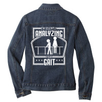 Physical Therapy Gait Analyzing Physiotherapy Ther Ladies Denim Jacket | Artistshot