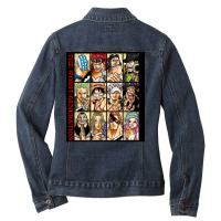 One Piece The Worst Generation Ladies Denim Jacket | Artistshot