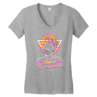 Retro Space Earthworm Women's V-neck T-shirt | Artistshot