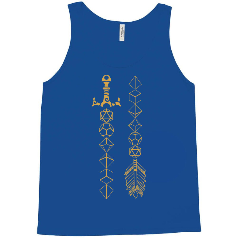 Polyhedral Dice Set Sword And Arrow Tabletop Rpg G Tank Top by basaulajtonya | Artistshot