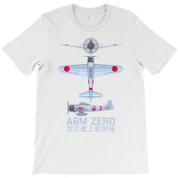 A6m Zero Ww2 Japanese Fighter Plane Diagram T Shir T-shirt | Artistshot