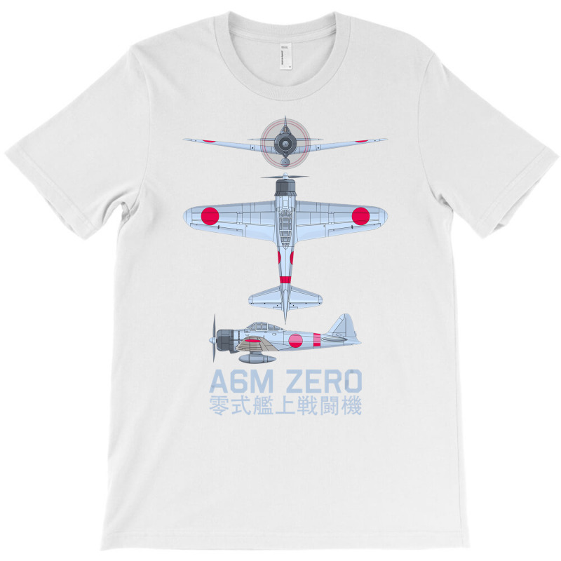 A6m Zero Ww2 Japanese Fighter Plane Diagram T Shir T-shirt | Artistshot