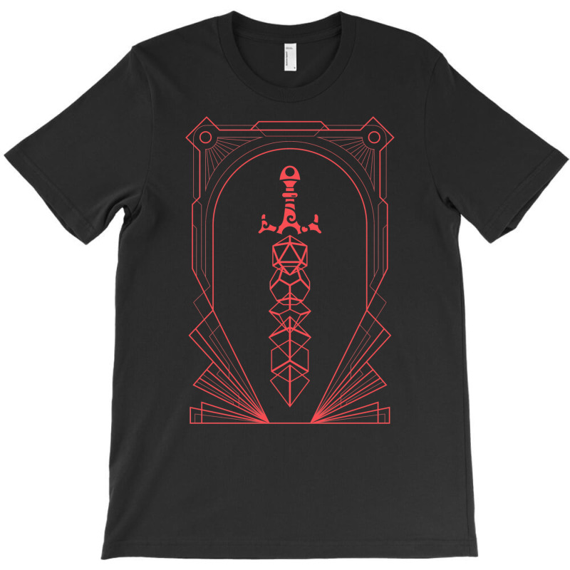 Polyhedral Dice Sword Of Dungeon Armory T-Shirt by basaulajtonya | Artistshot