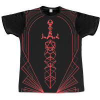 Polyhedral Dice Sword Of Dungeon Armory Graphic T-shirt | Artistshot