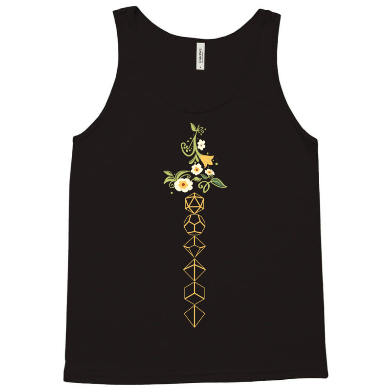 Polyhedral Dice Sword Of The Druid Tank Top by basaulajtonya | Artistshot