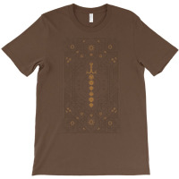 Polyhedral Dice Sword Vintage Minimalist Tabletop T-shirt | Artistshot