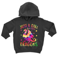 Cute Just A Girl Who Loves Dragons Tie Dye Women A Toddler Hoodie | Artistshot