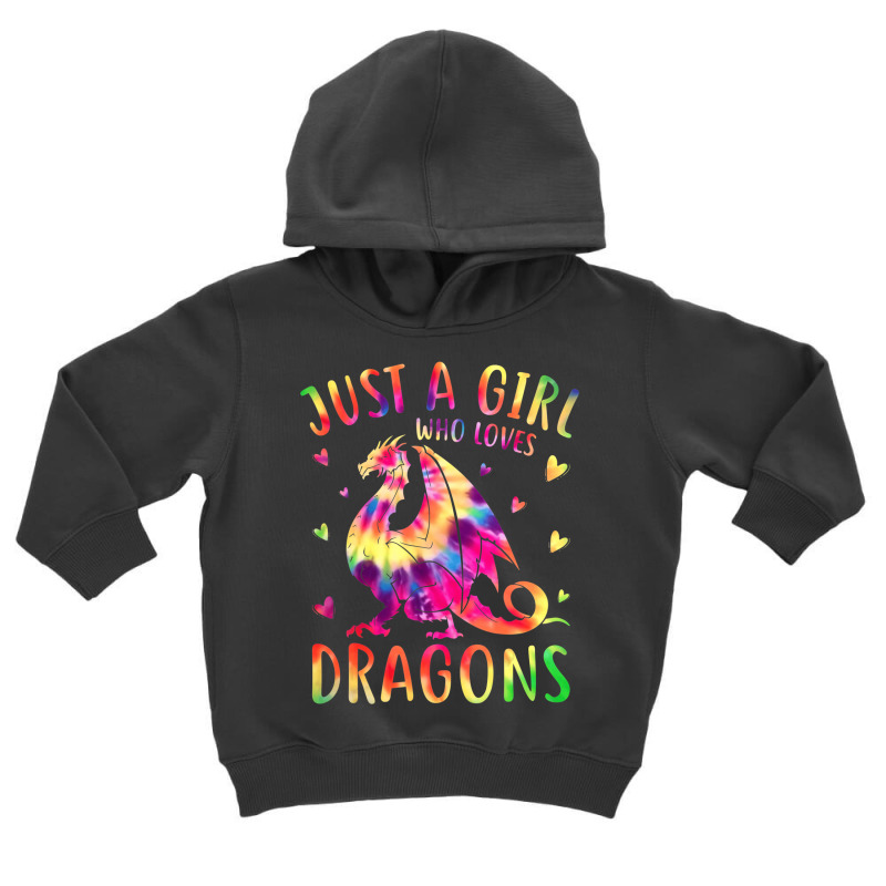 Cute Just A Girl Who Loves Dragons Tie Dye Women A Toddler Hoodie by voutsro | Artistshot