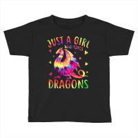 Cute Just A Girl Who Loves Dragons Tie Dye Women A Toddler T-shirt | Artistshot