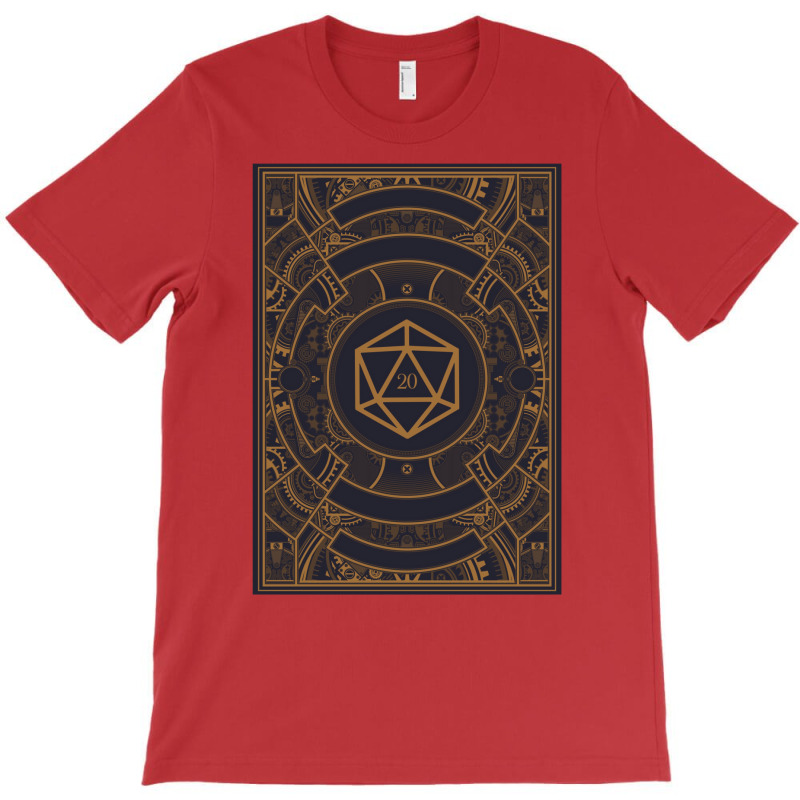 Polyhedral Fantasy D20 Dice Steampunk T-Shirt by basaulajtonya | Artistshot