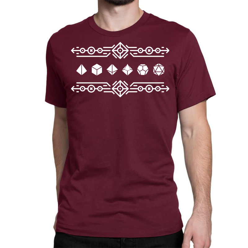 Ornamental Dice Set Of Warlock Tabletop Rpg Gaming Classic T-shirt by tiemypanxav | Artistshot