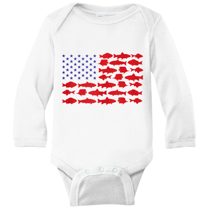 Saltwater Fish Deep Sea Fishing Gear Products Amer Long Sleeve Baby Bodysuit by qadina | Artistshot