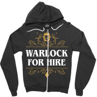 Warlock For Hire Zipper Hoodie | Artistshot