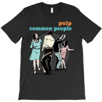 Pulp Common People  Retro 90s Fan Design T-shirt | Artistshot