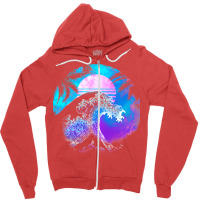 The Great Retrowave Zipper Hoodie | Artistshot