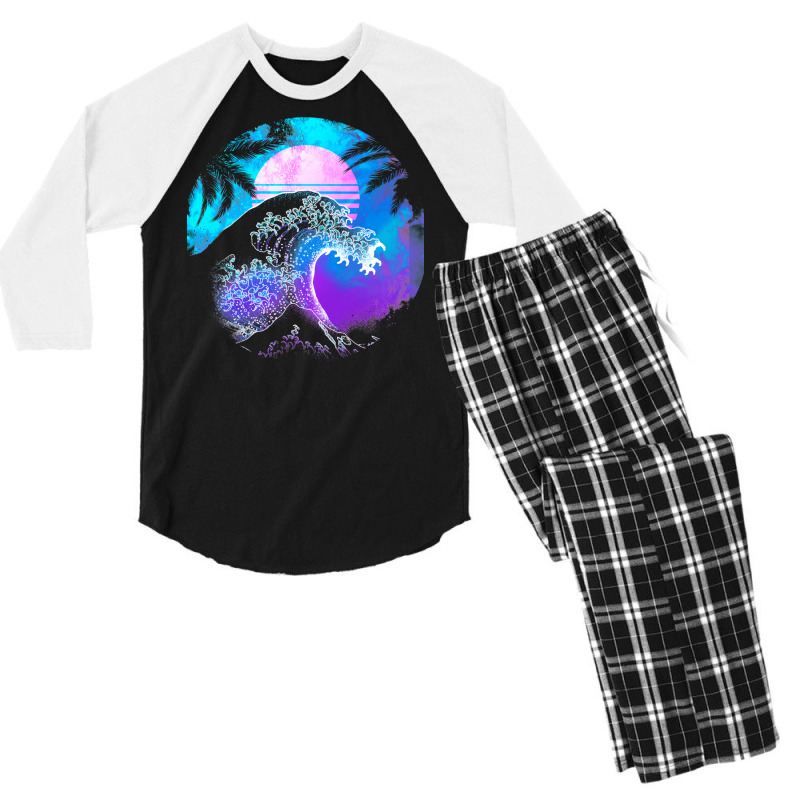 The Great Retrowave Men's 3/4 Sleeve Pajama Set by motsaaunaswiu | Artistshot