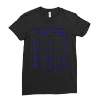 Latin Noun Declension Chart T Shirt For Classical Ladies Fitted T-shirt | Artistshot