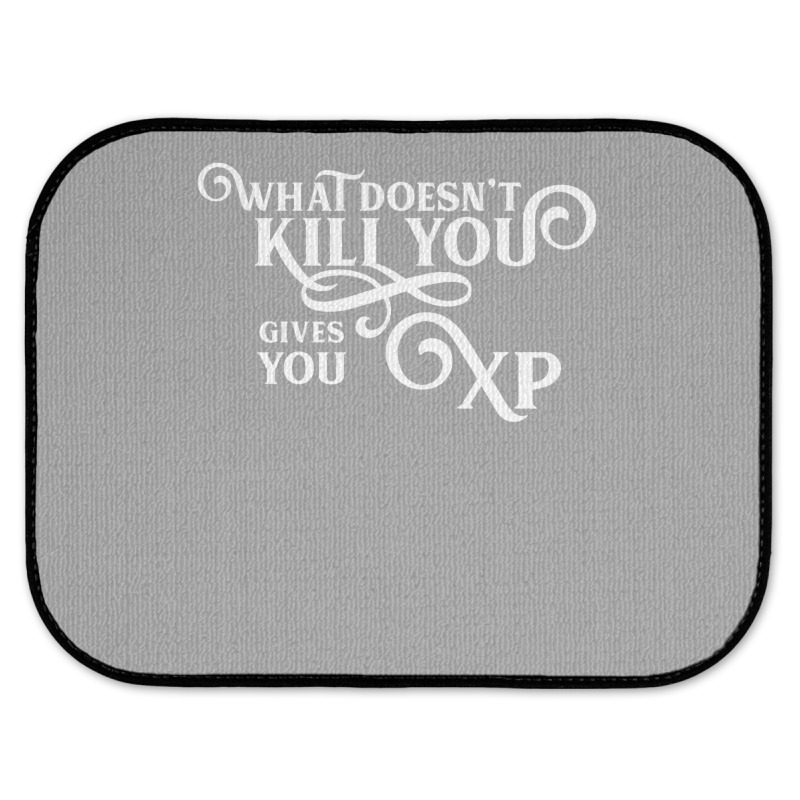 What Doesn't Kill You Gives You Xp Retro Gamer Rear Car Mat | Artistshot