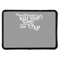 What Doesn't Kill You Gives You Xp Retro Gamer Rectangle Patch | Artistshot