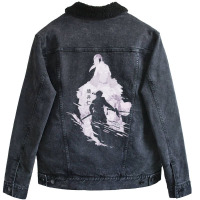 The Invaderghost Of Tsushima Unisex Sherpa-lined Denim Jacket | Artistshot