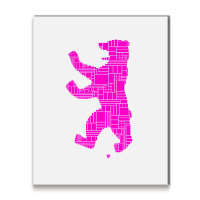 Berlin Design   Berlin Bear   I Love Berlin T Shir Metal Print Vertical | Artistshot