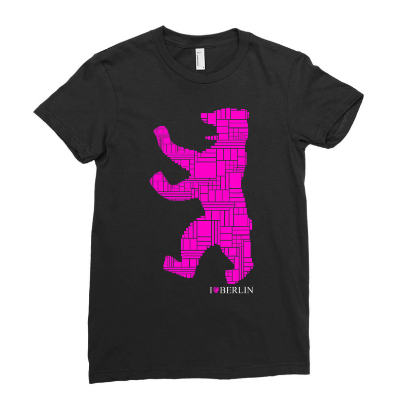 Berlin Design   Berlin Bear   I Love Berlin T Shir Ladies Fitted T-Shirt by aiiluurosy | Artistshot