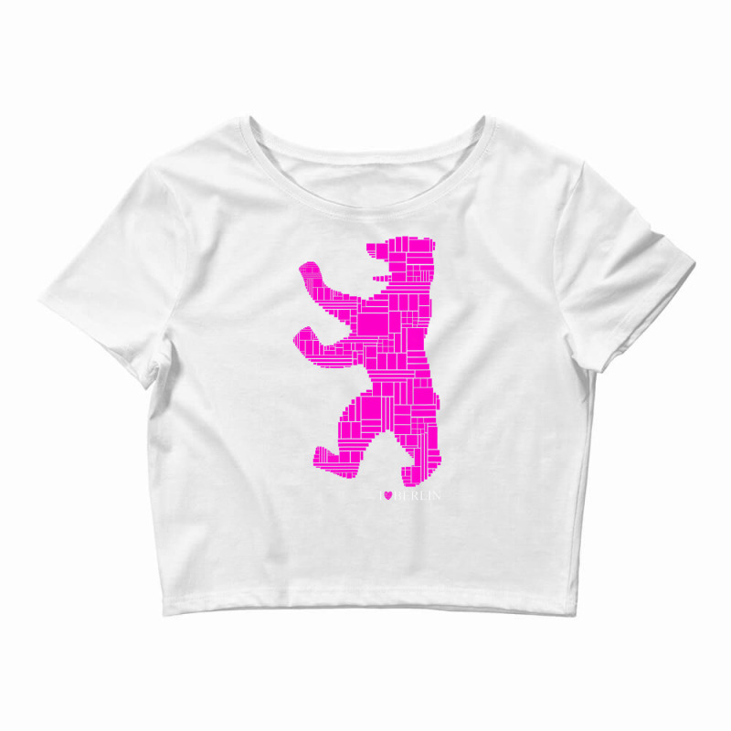 Berlin Design   Berlin Bear   I Love Berlin T Shir Crop Top by aiiluurosy | Artistshot