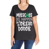 Organ Donation Awareness Shirt Miracles Do Happen Ladies Curvy T-shirt | Artistshot