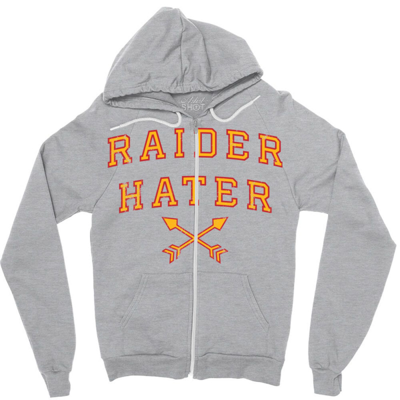 Raider Hater Zipper Hoodie by basaulajtonya | Artistshot