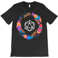 Rainbow Boho Polyhedral D20 Dice Tabletop Rpg Gami T-shirt | Artistshot