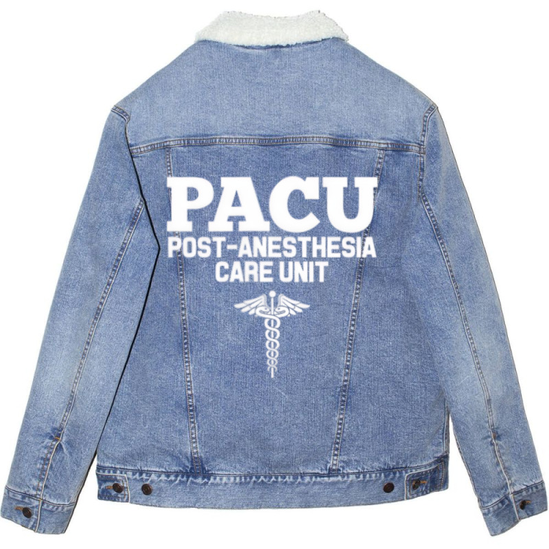 Pacu Anesthesia Registered Nurse Hospital Rn T Shi Unisex Sherpa-lined Denim Jacket | Artistshot