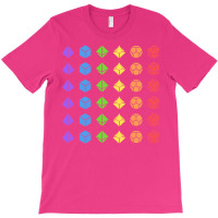 Rainbow Flag Polyhedral Dice T-shirt | Artistshot