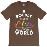 Rainbow Meeple Boldly Be A Pop Of Color Board Game T-shirt | Artistshot