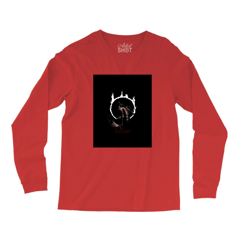 Souls Dark Game Over Long Sleeve Shirts by adarandella | Artistshot