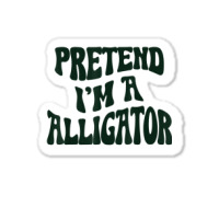 Pretend I'm A Alligator Funny Lazy Halloween Costu Sticker | Artistshot