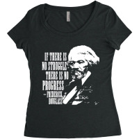 Frederick Douglass Quote Black History Month T Shi Women's Triblend Scoop T-shirt | Artistshot