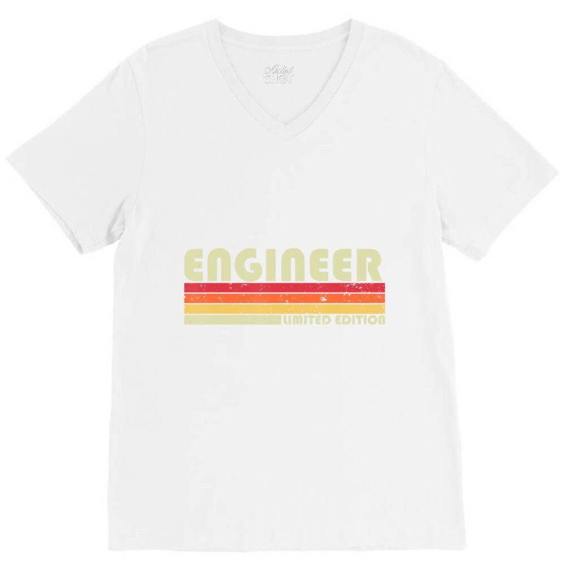 Engineer Funny Job Title Profession Birthday Worke V-neck Tee | Artistshot