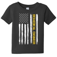 Biomedical Engineer American Flag Engineering Grad Baby Tee | Artistshot