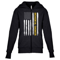 Biomedical Engineer American Flag Engineering Grad Youth Zipper Hoodie | Artistshot