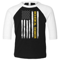 Biomedical Engineer American Flag Engineering Grad Toddler 3/4 Sleeve Tee | Artistshot