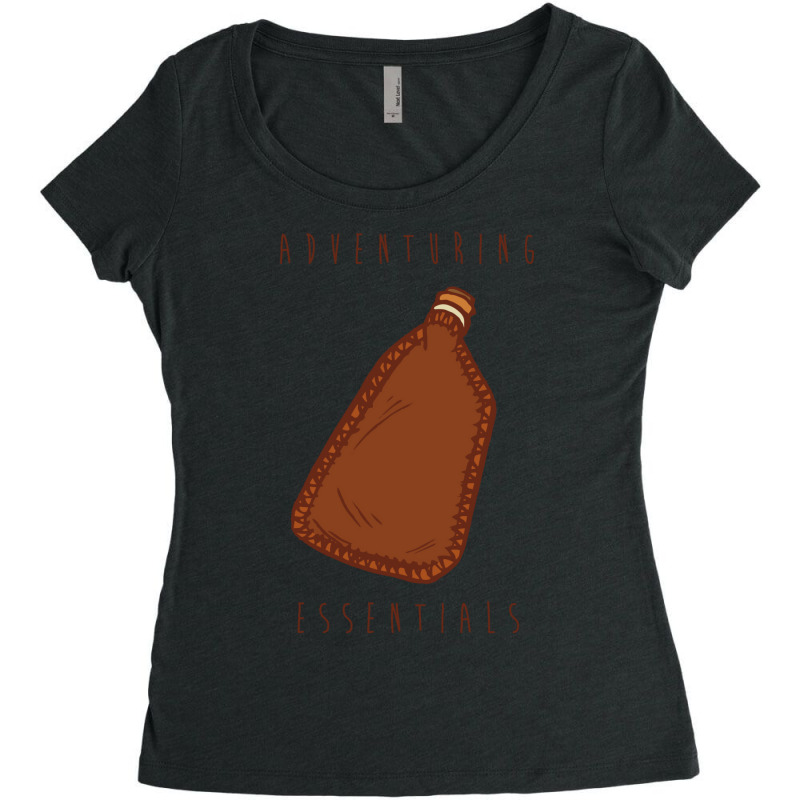 Adventuring Essentials Waterskin Women's Triblend Scoop T-shirt by ehrdokesl | Artistshot