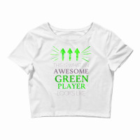 Awesome Green Player Crop Top | Artistshot