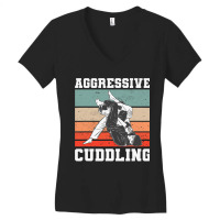 Aggressive Cuddling Judo Jiu Jitsu Martial Arts Women's V-neck T-shirt | Artistshot