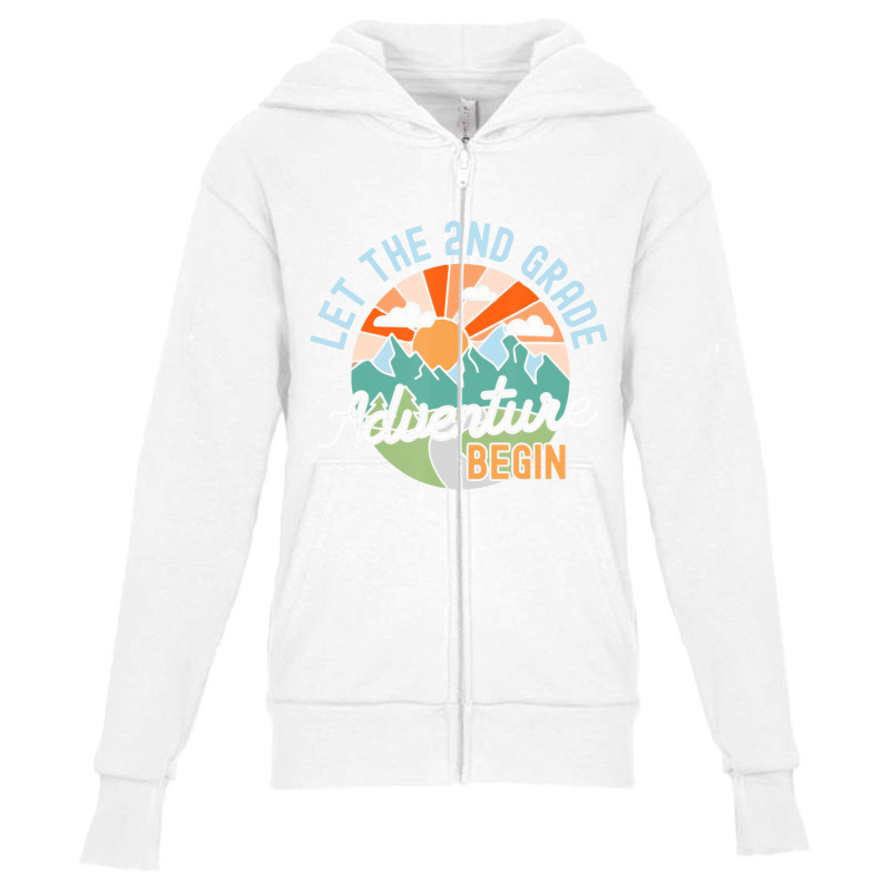 Back To School Gift Let The Second Grade Adventure Youth Zipper Hoodie | Artistshot