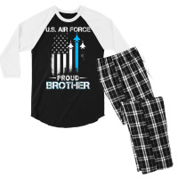 Pride U.s. Army   I'm A Proud Air Force Brother T Men's 3/4 Sleeve Pajama Set | Artistshot