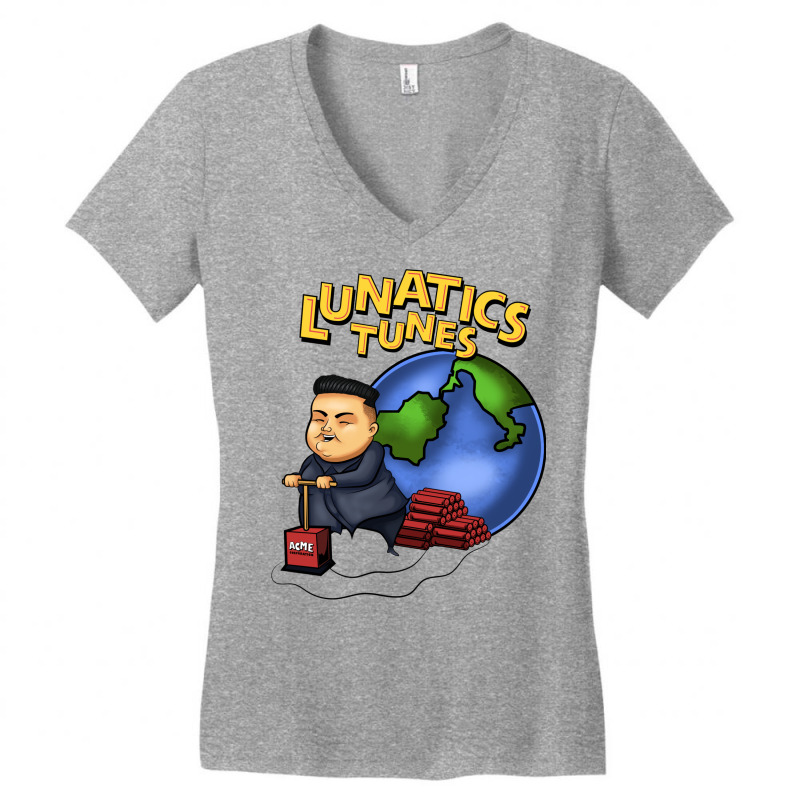 Lunatics Tunes  50 Women's V-Neck T-Shirt by dillietonrey4 | Artistshot